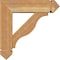 Ekena Millwork Funston Arts and Crafts Rough Sawn Bracket w/ Offset Brace, Western Red Cedar, 6"W x 20"D x 20"H BKT0604X20X20FST03RWR - alternate 2